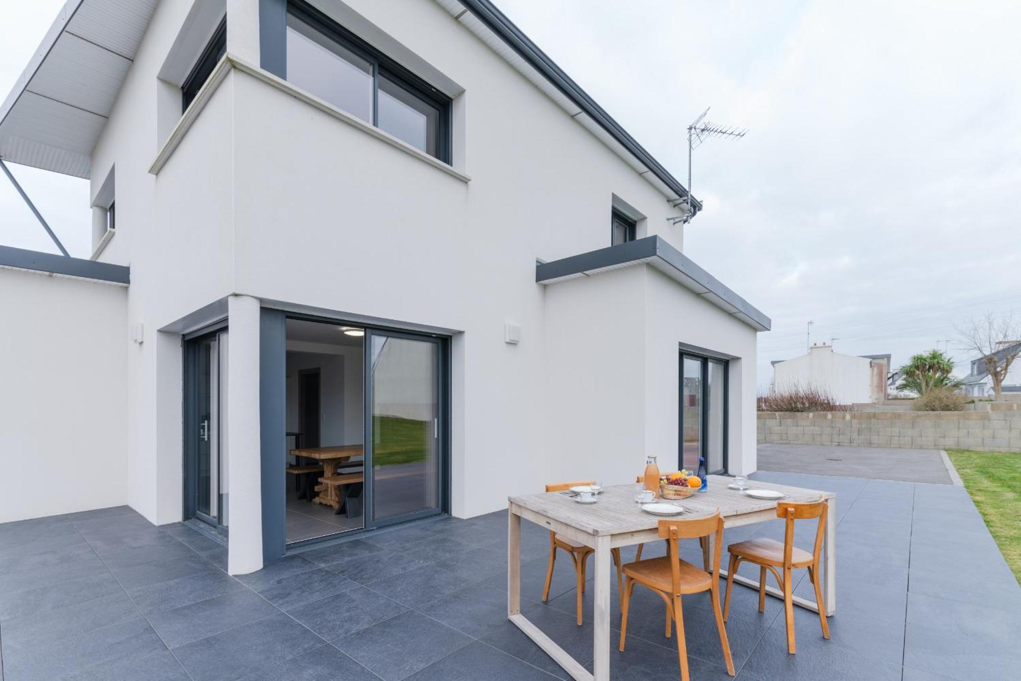 Ker Stivell - Superbe Maison Neuve A 2 Pas De La Mer Landunvez Exterior foto
